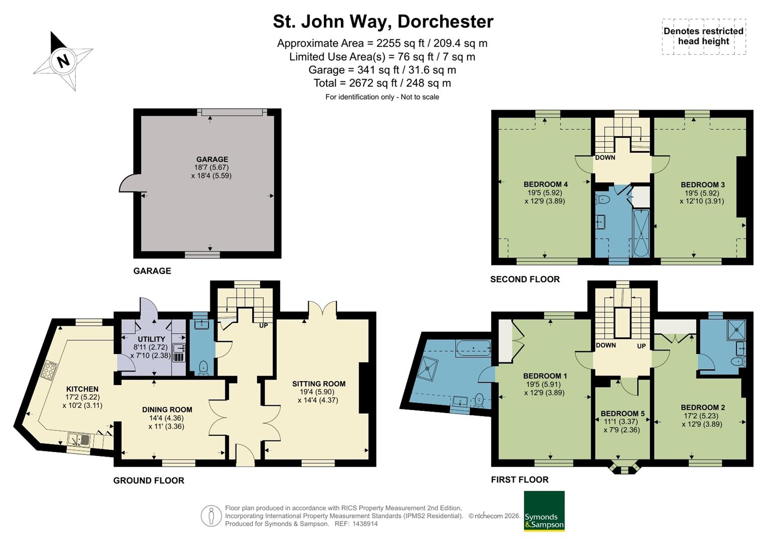14, St. John Way, Dorchester floorplan
