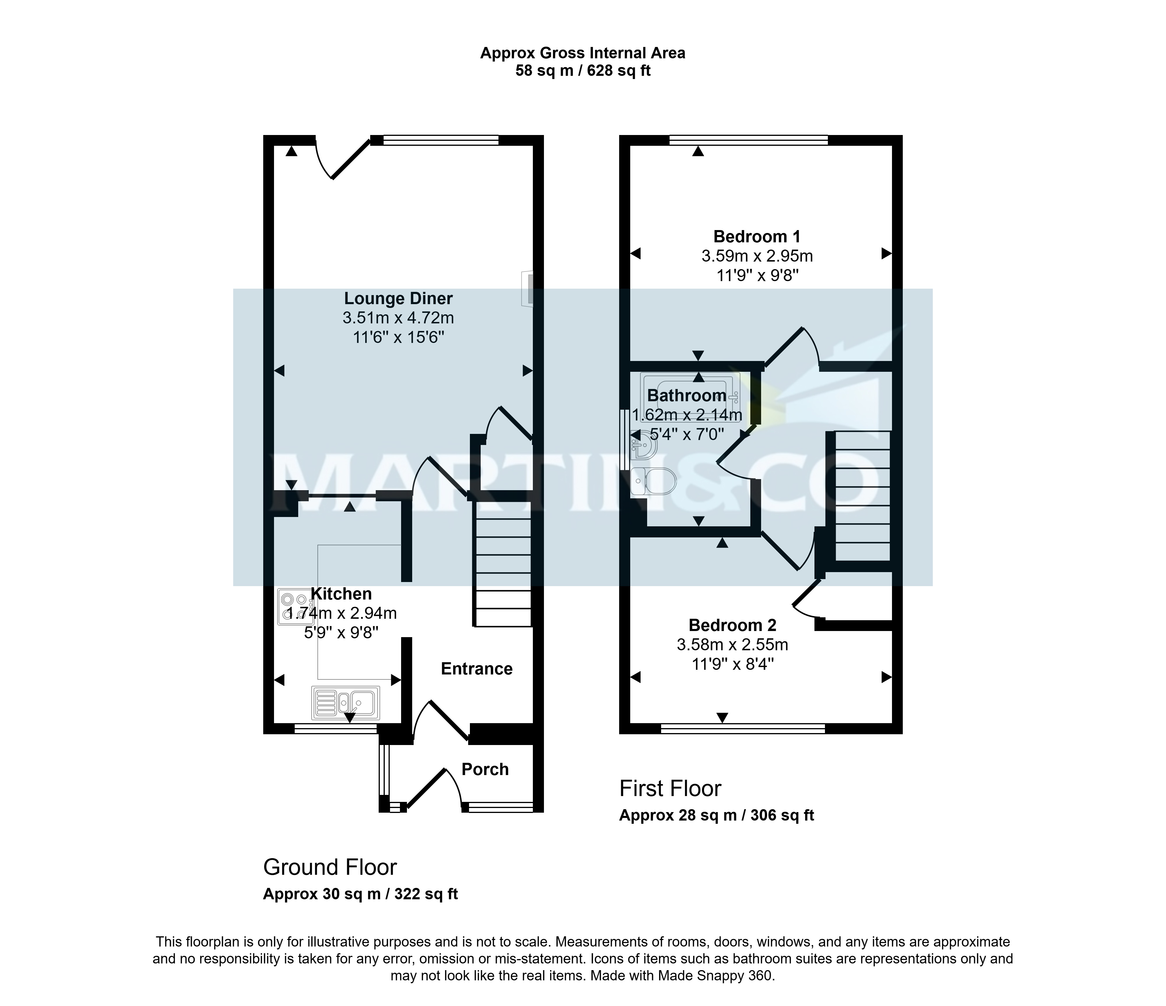 21, Hewitt Road, Poole floorplan