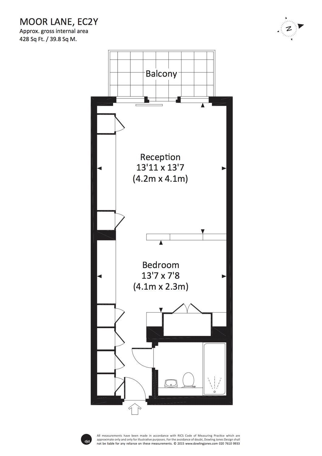 0 Bedrooms Studio to rent in The Heron, 5 Moor Lane, London EC2Y