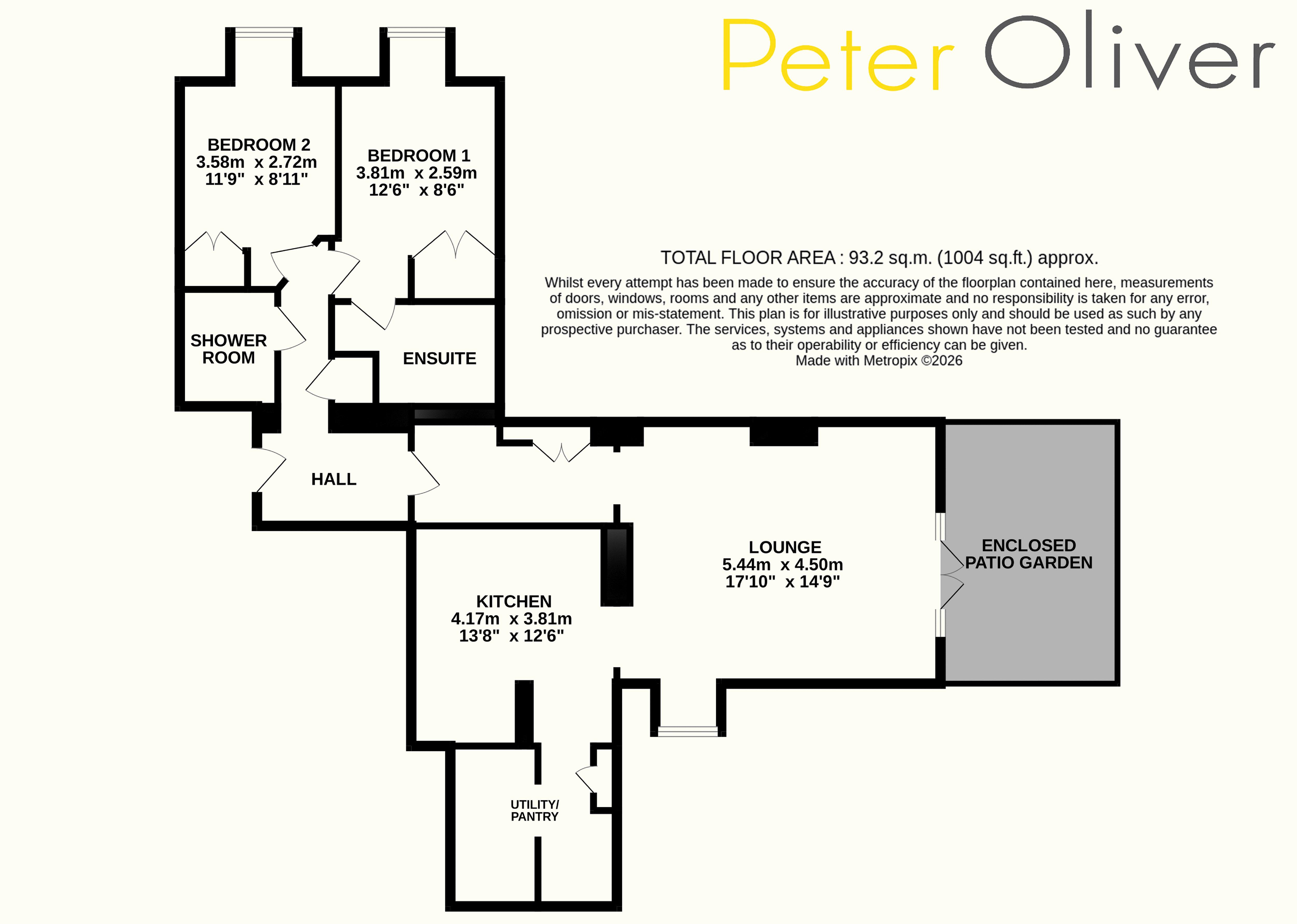 4 Buckswood Grange, Rocks Road, Uckfield floorplan