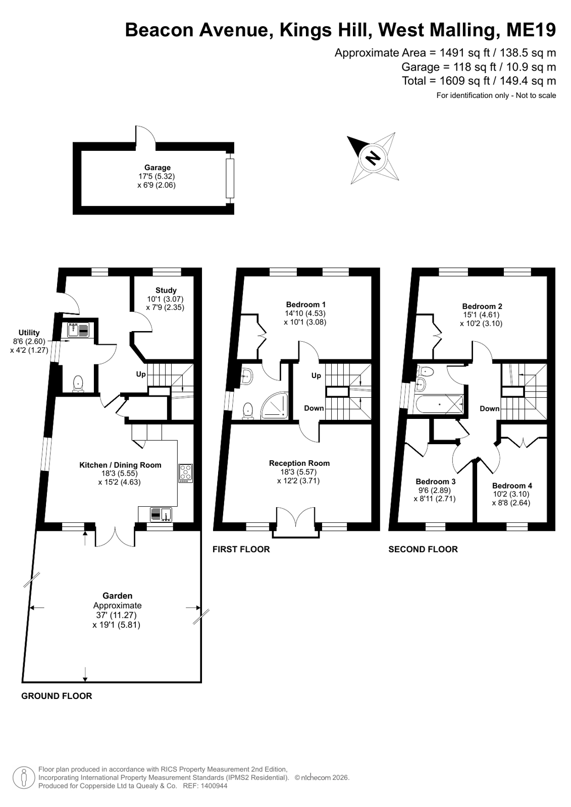 2, Beacon Avenue, West Malling floorplan