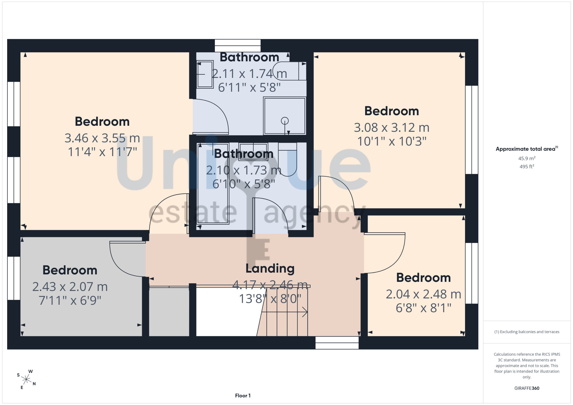 4, Bay Tree Close, Blackpool floorplan