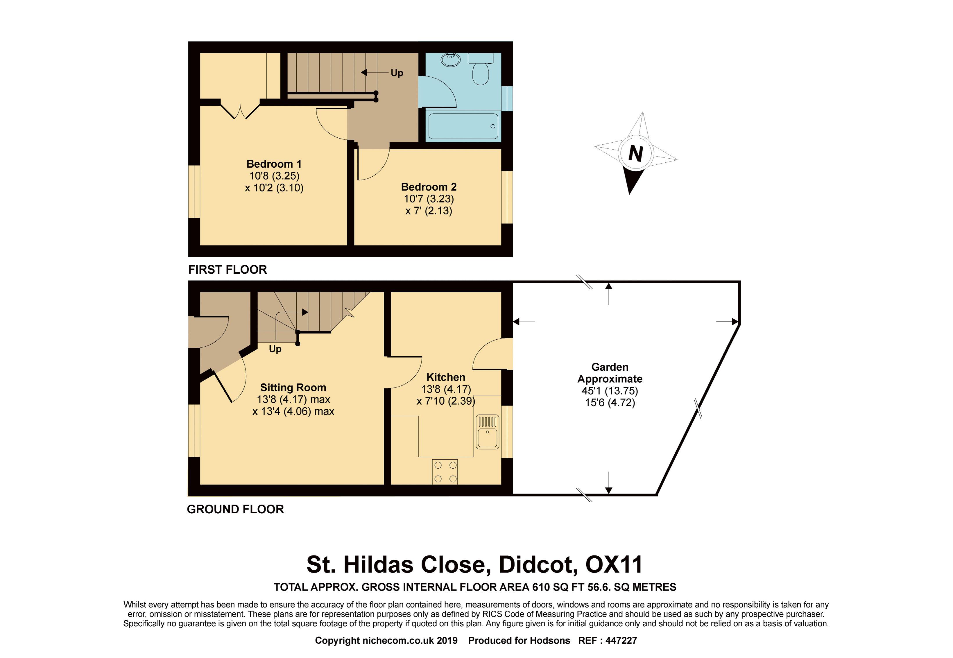 2 Bedrooms Terraced house for sale in St. Hildas Close, Didcot OX11