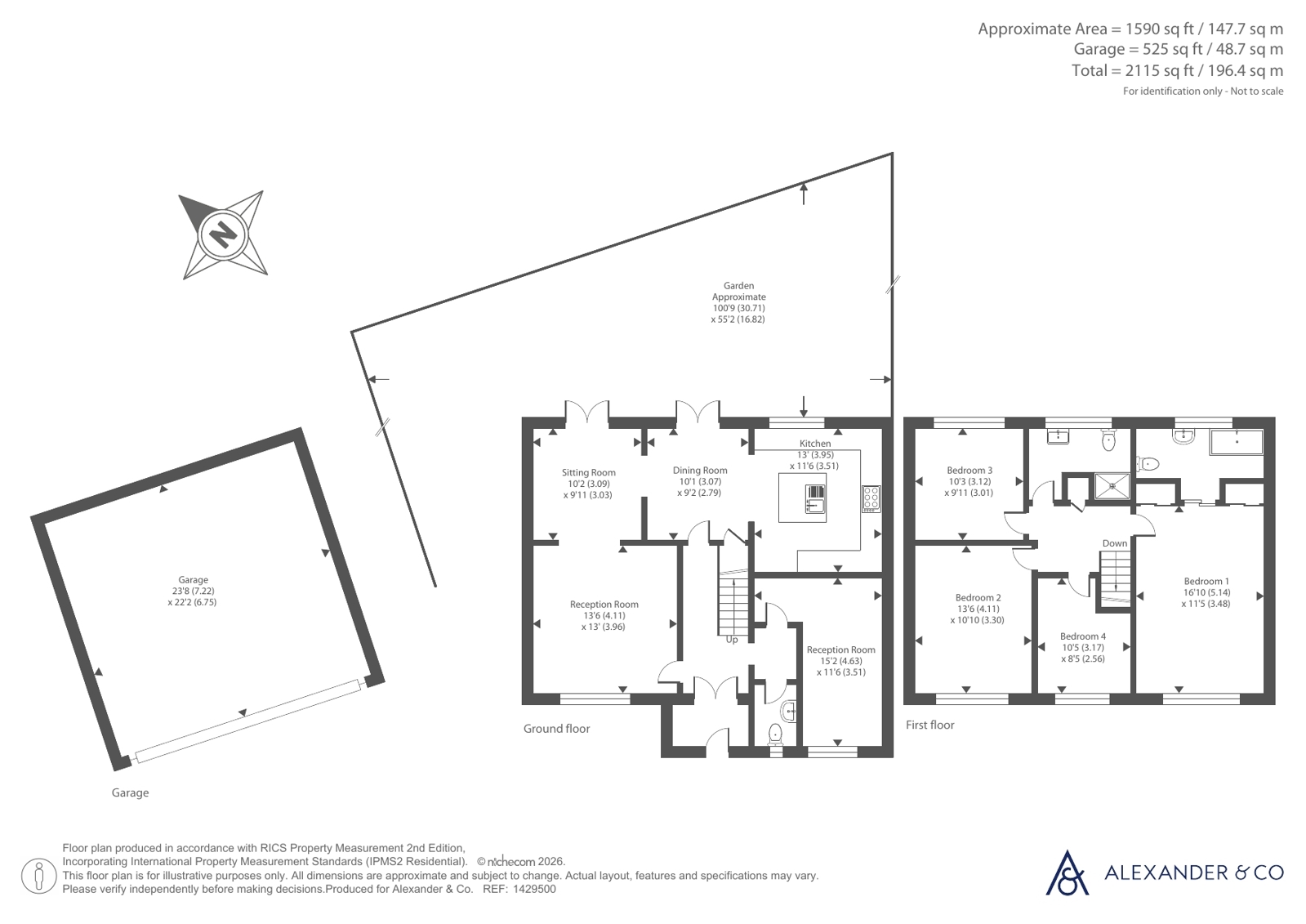 8, Fox Dells, Bedfordshire floorplan
