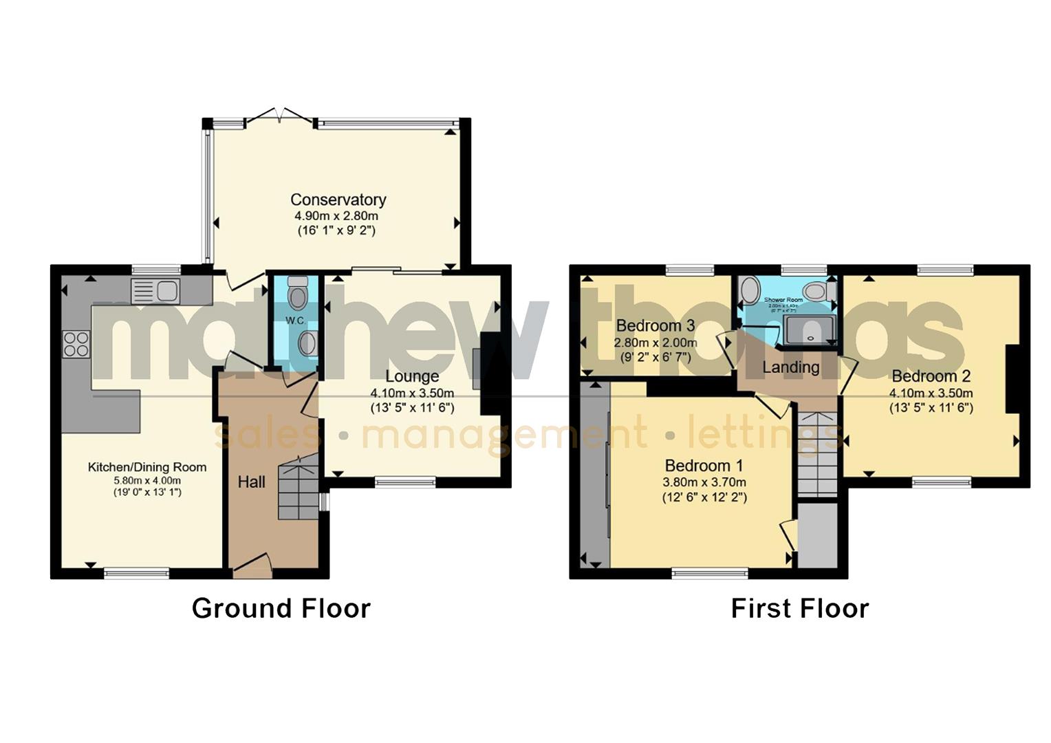 41, Preston Avenue, Alfreton floorplan