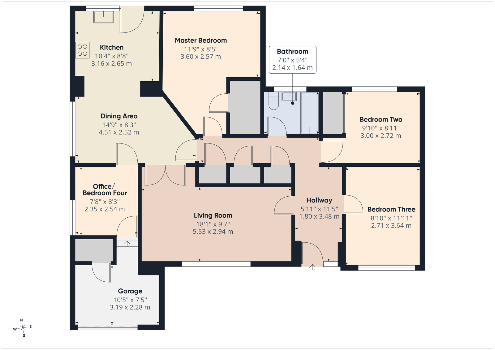 28, Fourgates, Liskeard floorplan