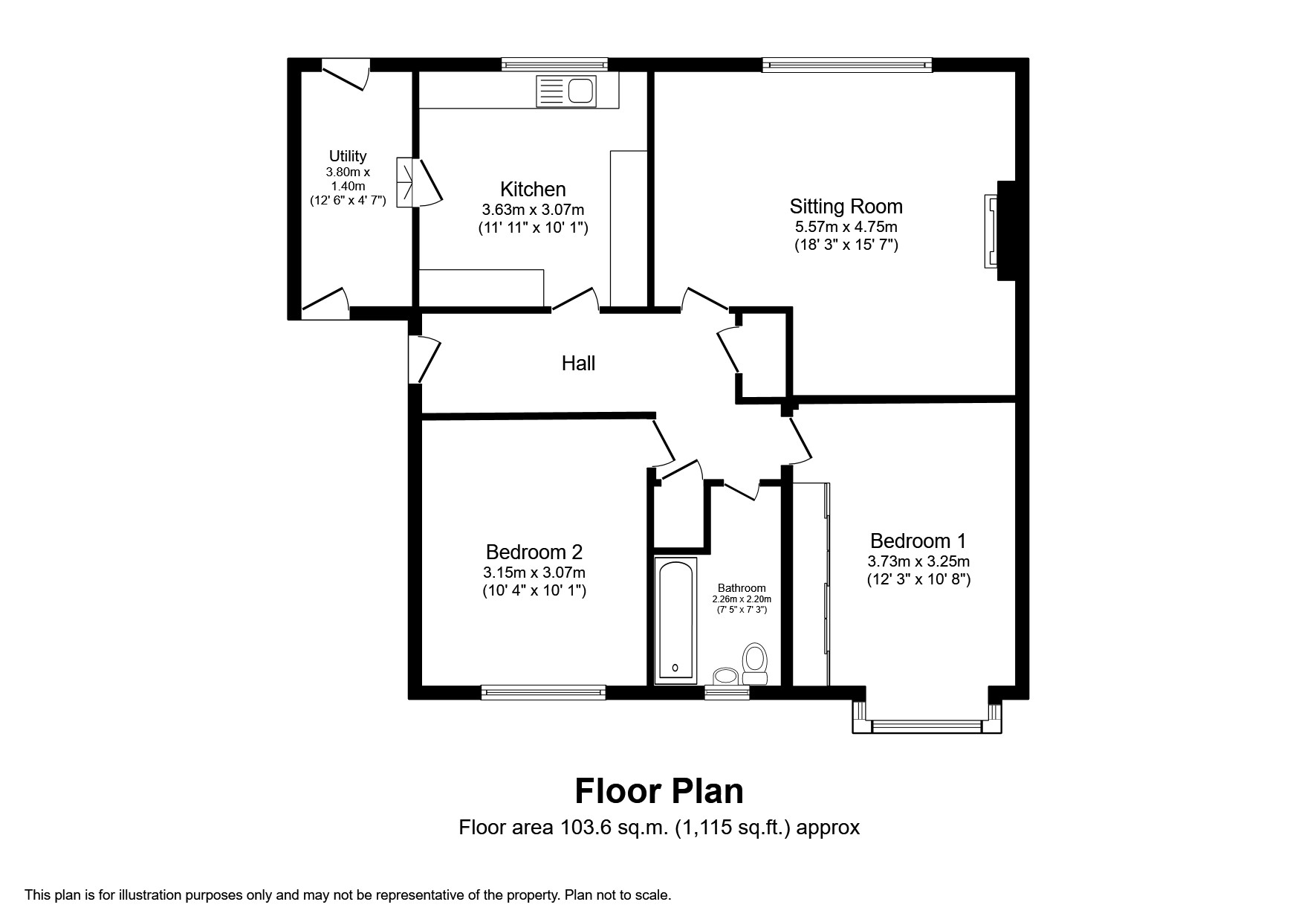 Oaky Balks, Alnwick NE66, 2 bedroom bungalow for sale 62063254