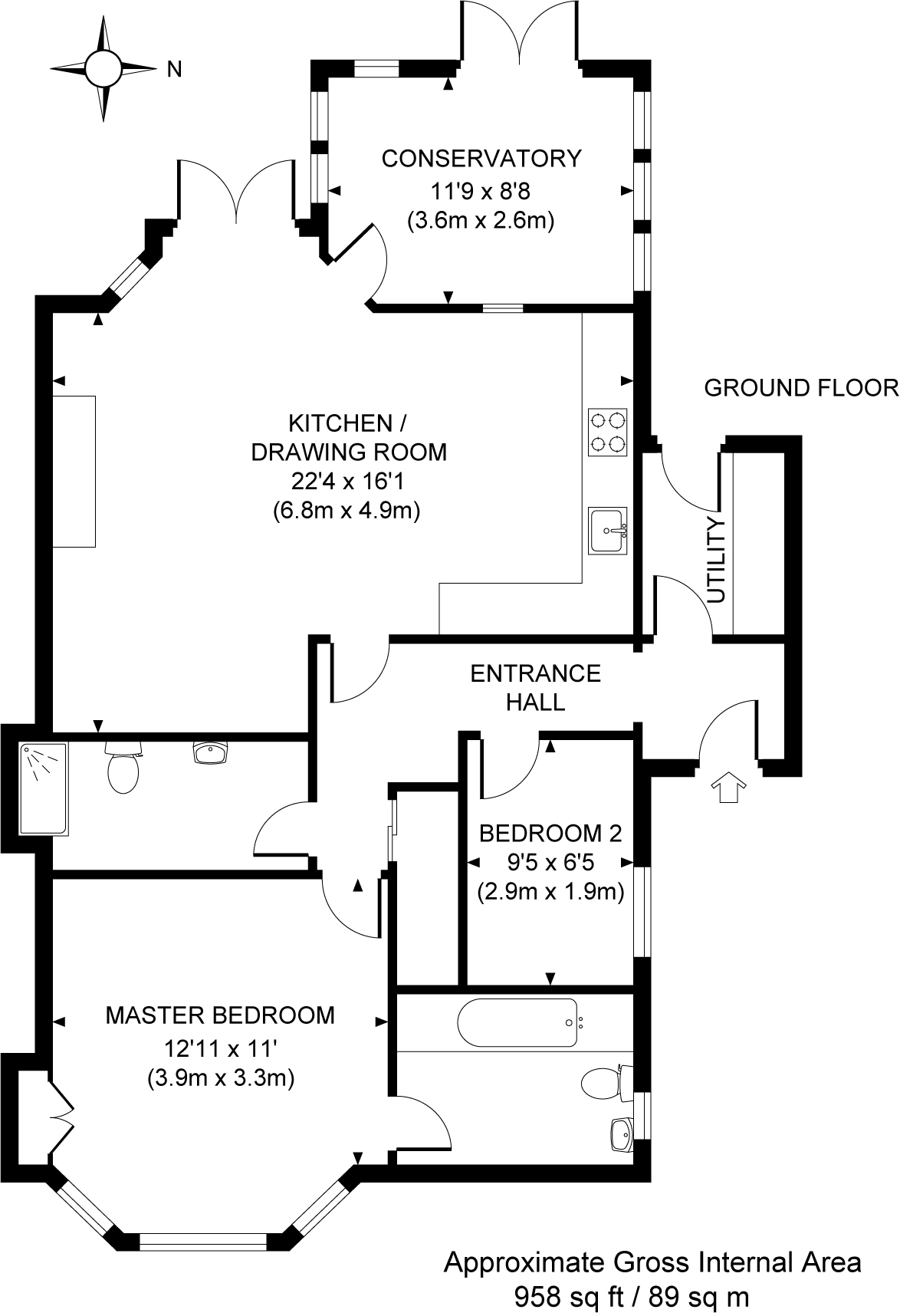 2 Bedrooms Flat for sale in Selborne Road, Hove, East Sussex BN3