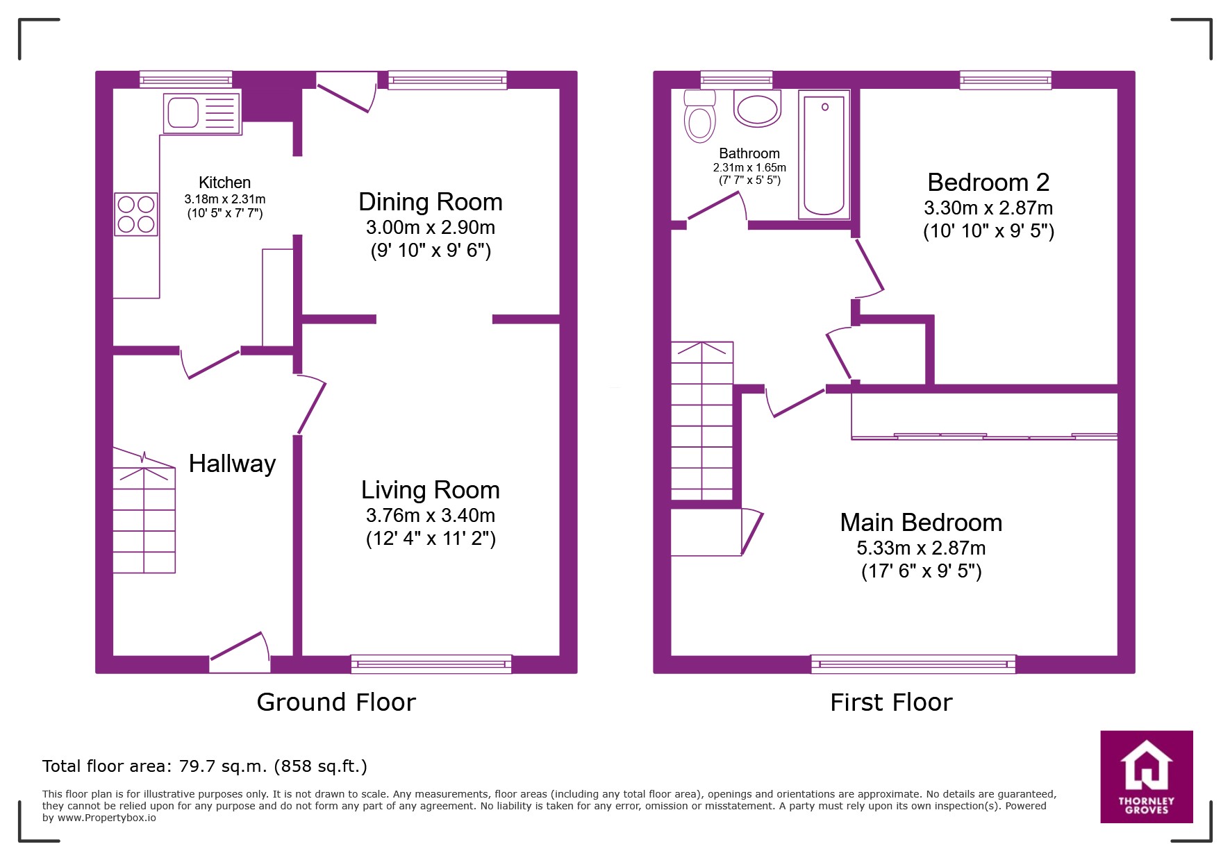 56, Buxton Crescent, Cheshire floorplan