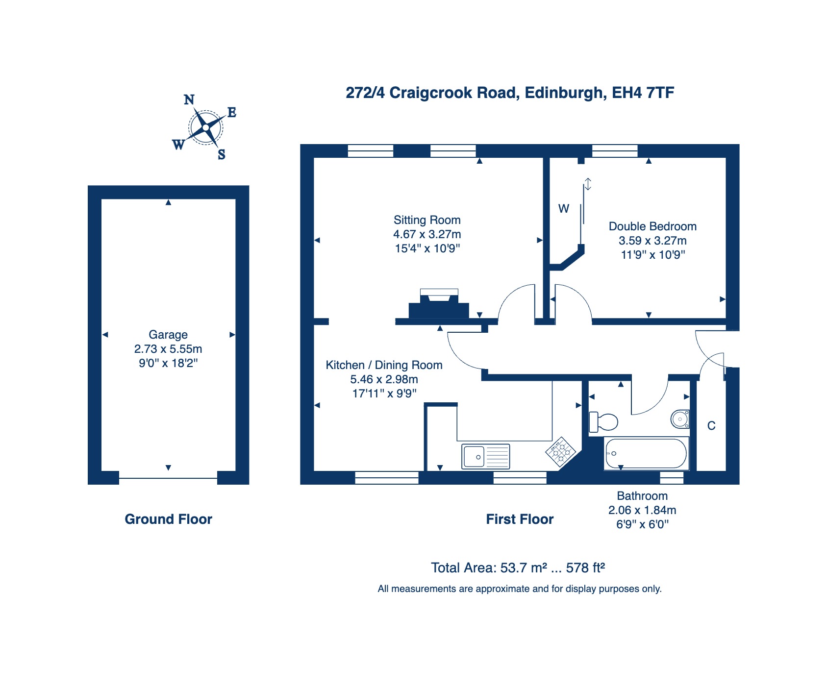 272/4, Craigcrook Road, Edinburgh floorplan