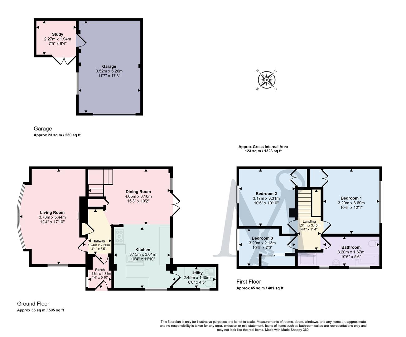 2, St. Andrews Close, Coalville floorplan