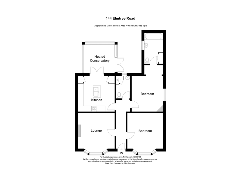 2 bed detached bungalow for sale in Elmtree Road, Locking, WestonSuperMare, North Somerset