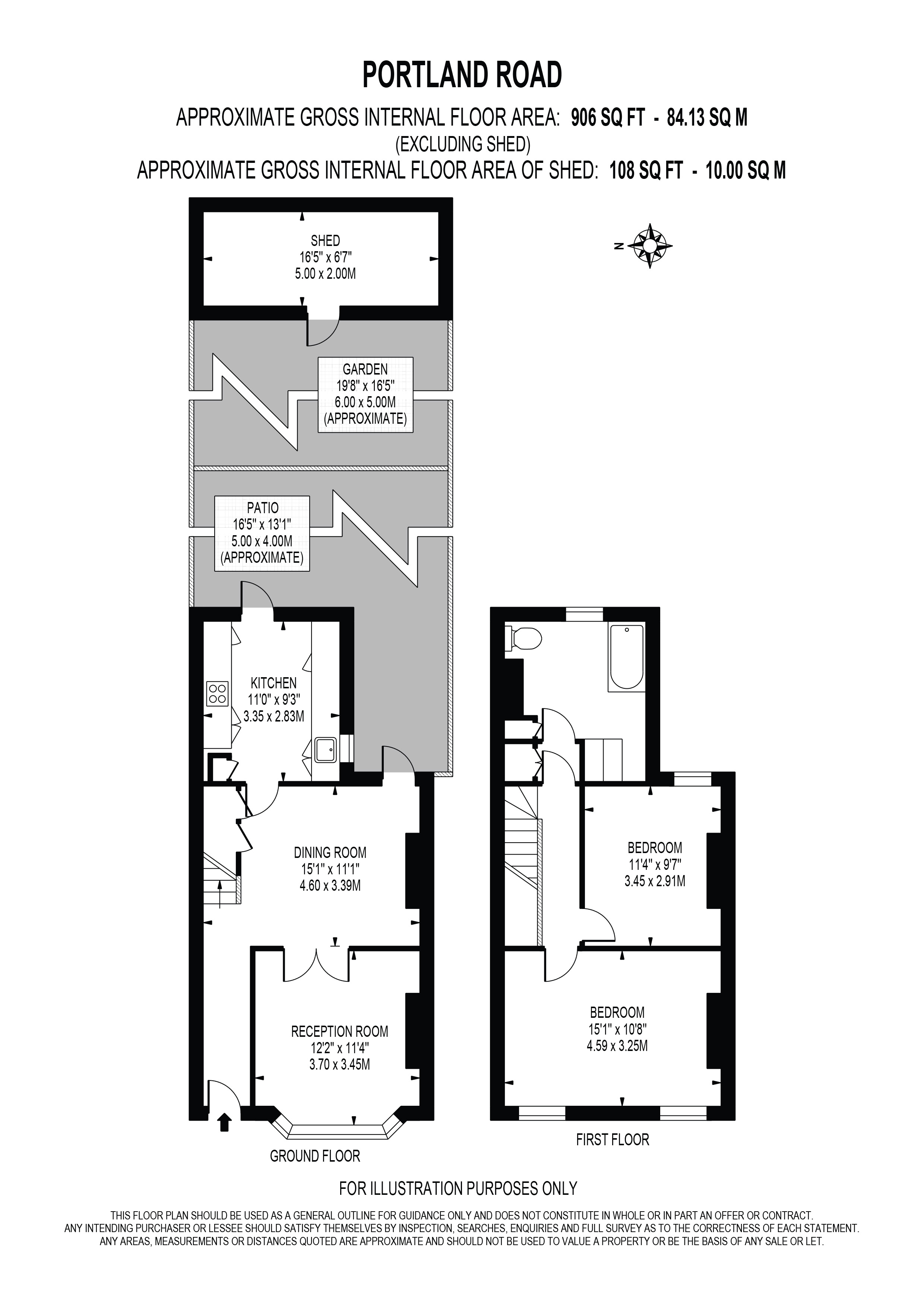 169, Portland Road, London floorplan