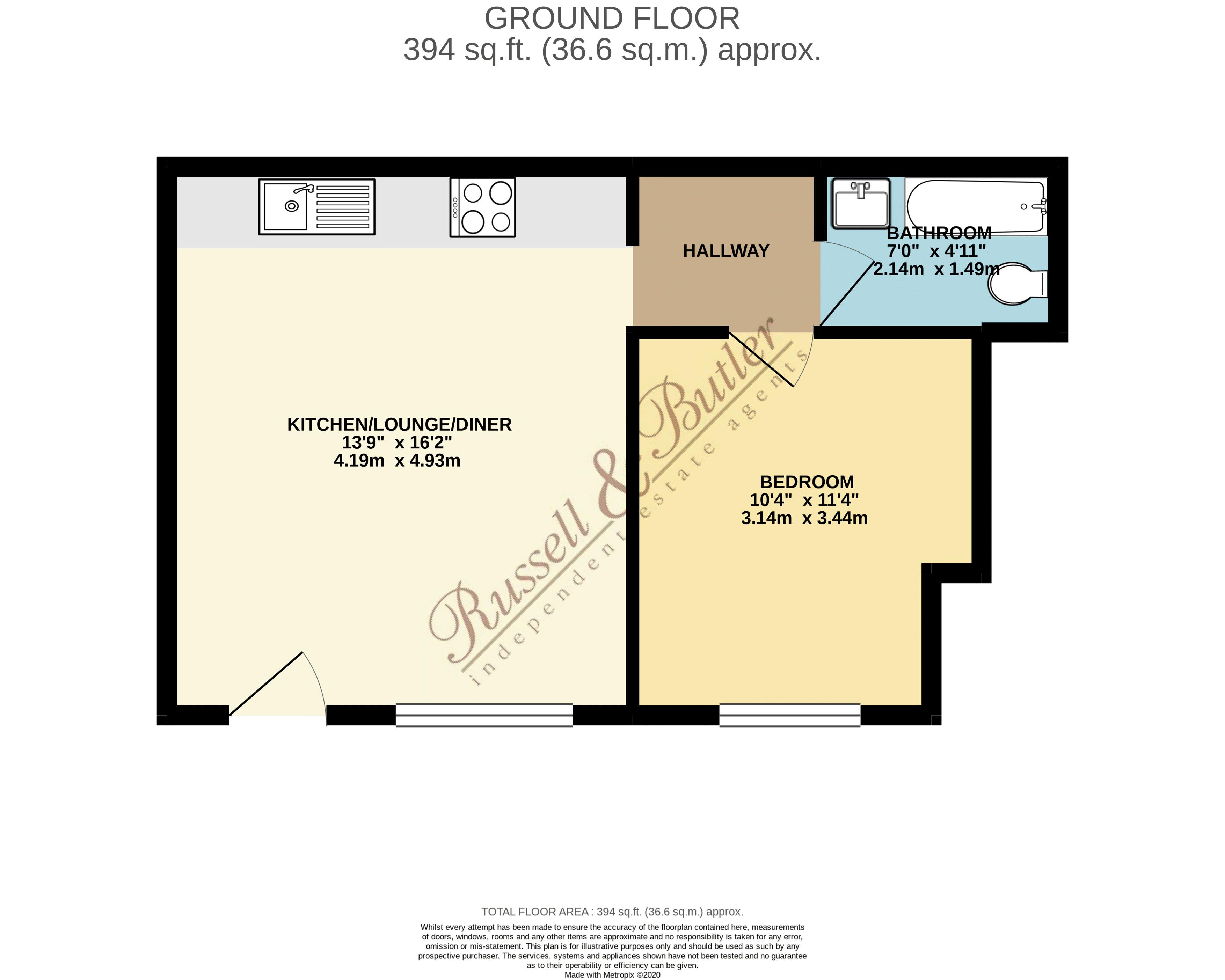 2 Burwood Mews, Market Square, Buckingham floorplan