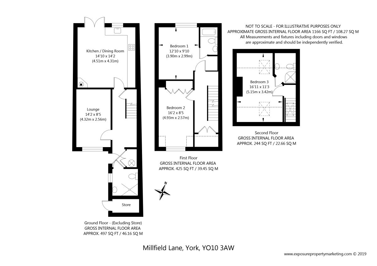 3 Bedrooms Detached house for sale in Millfield Lane, York YO10