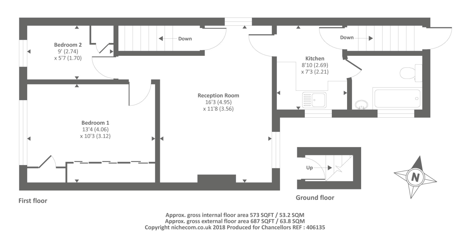 2 Bedrooms Flat for sale in Staines-Upon-Thames, Surrey TW18