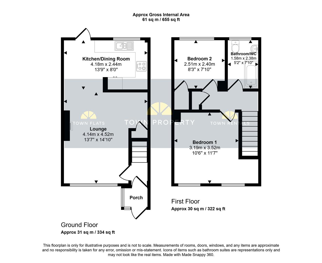 18, Spring Close, Eastbourne floorplan