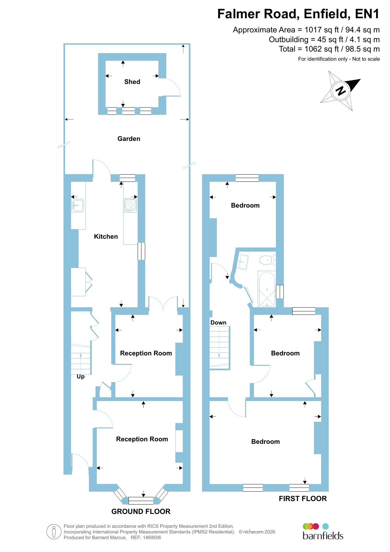 39, Falmer Road, Enfield floorplan