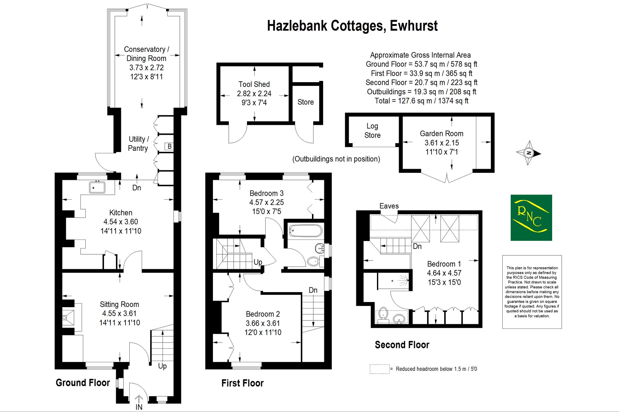 2 Hazelbank Cottages The Street, Cranleigh floorplan