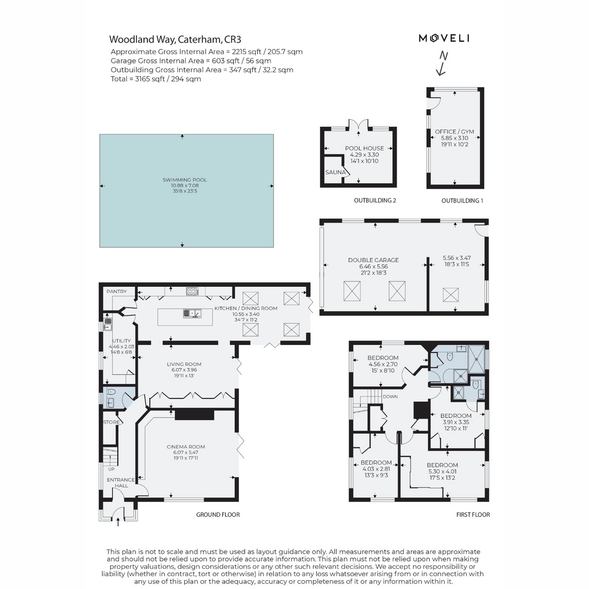 15, Woodland Way, Caterham floorplan