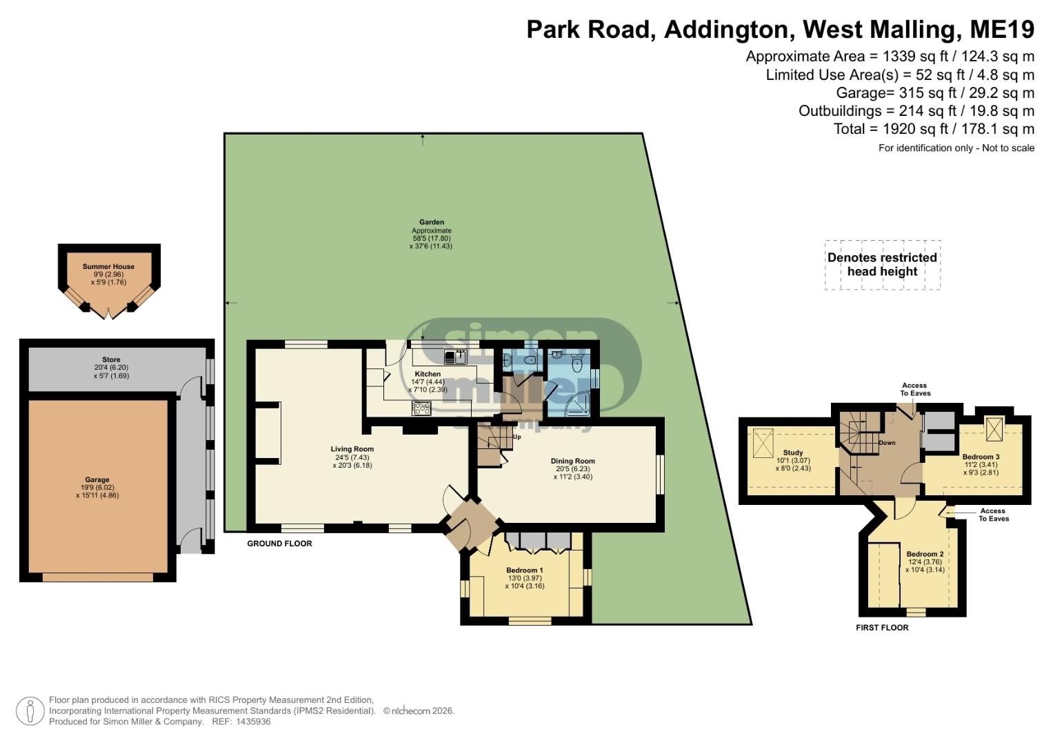 The Lodge, Park Road, West Malling floorplan