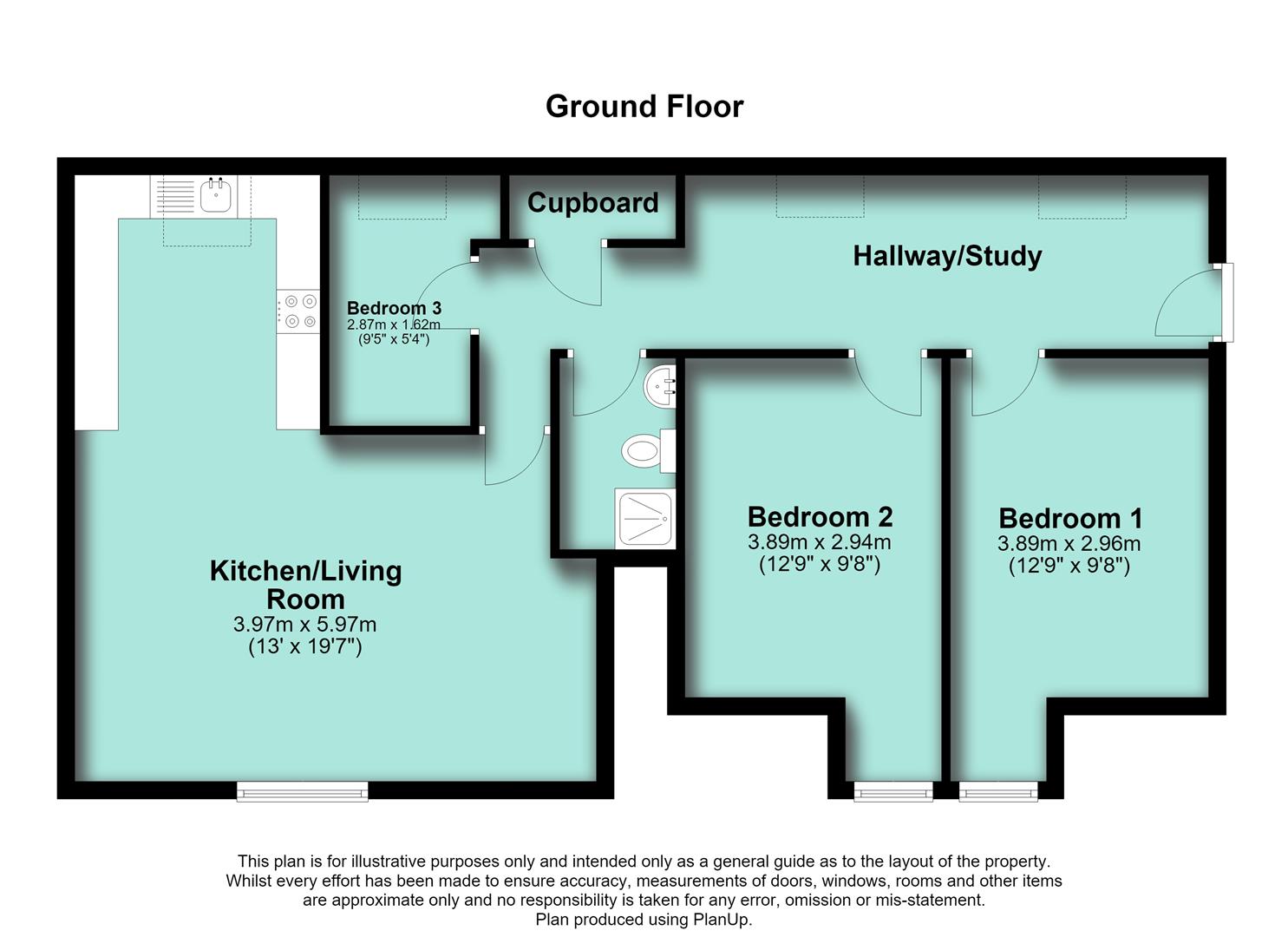 Flat 13, 63, Northampton Road, Wellingborough floorplan