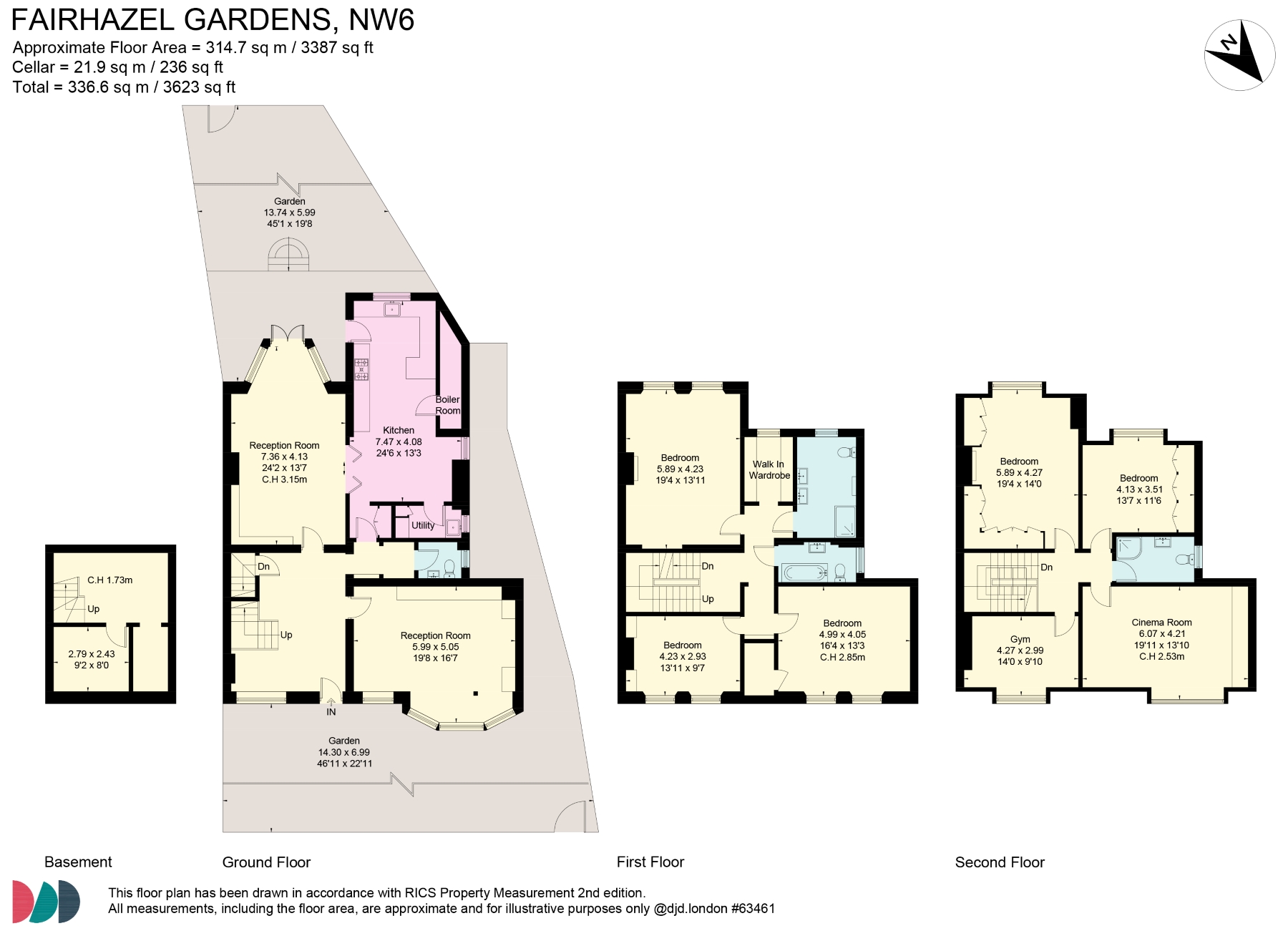 Fairhazel, Fairhazel Gardens, South Hampstead floorplan