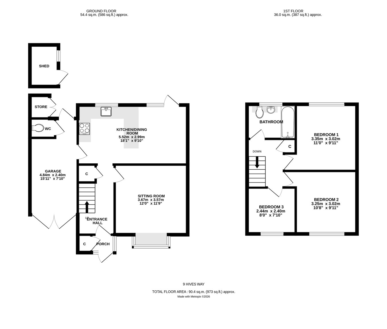 9, Hives Way, Lymington floorplan