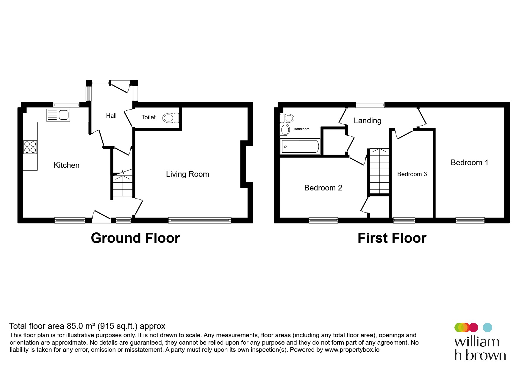 1, Bossington Close, Hull floorplan