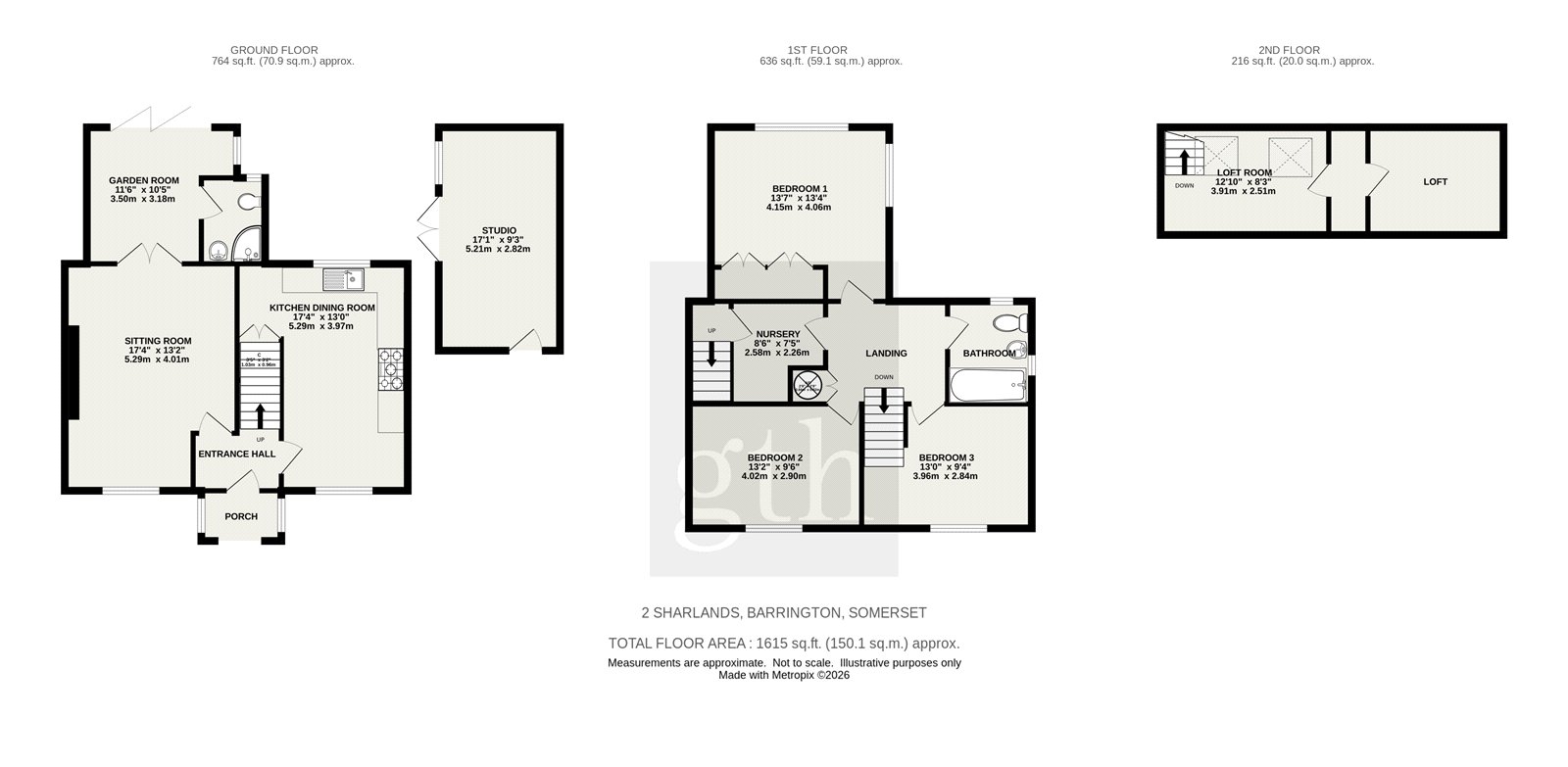 2, Sharlands, Ilminster floorplan