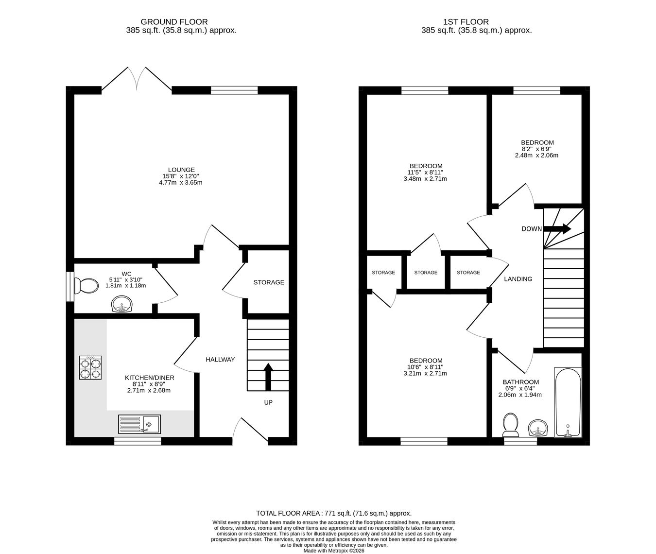 4, Bracken Way, Haverfordwest floorplan