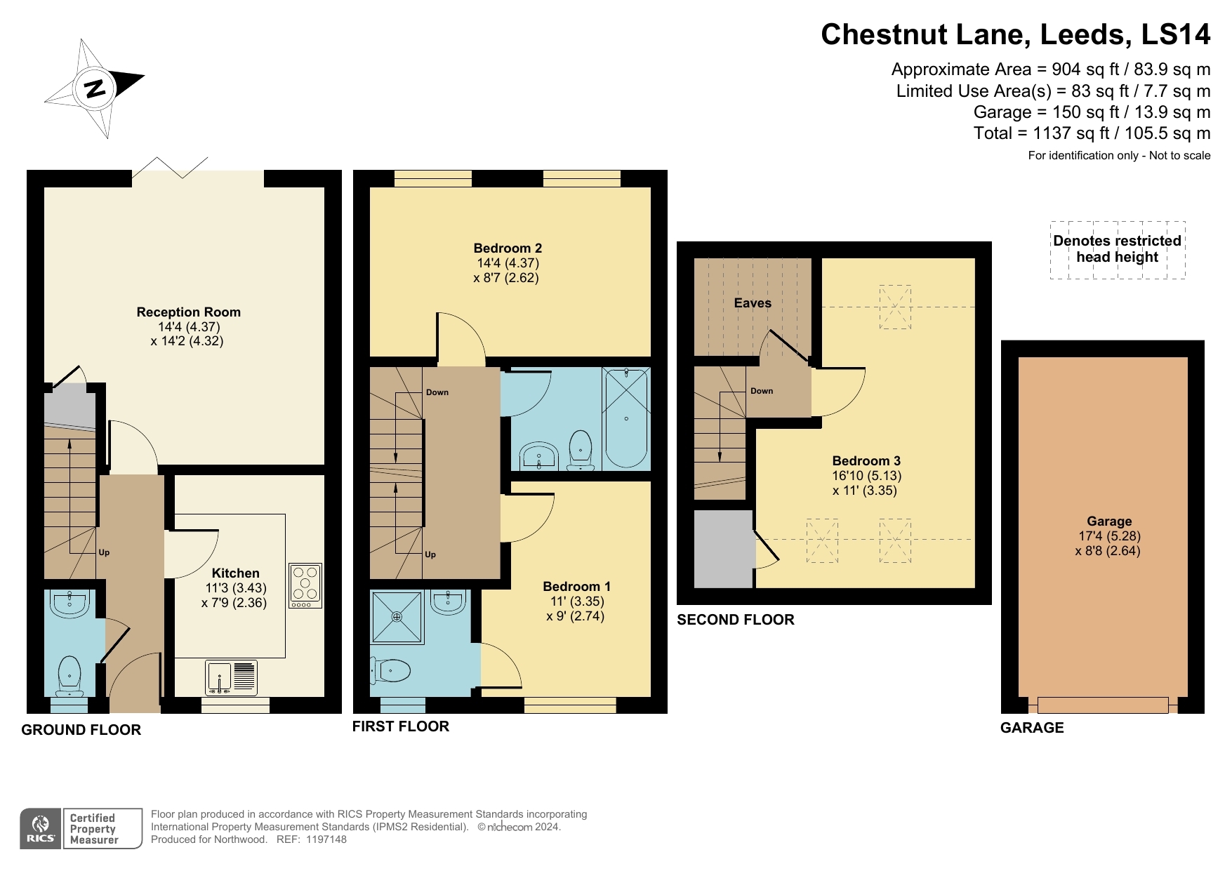 Chestnut Lane, Killingbeck, Leeds LS14, 3 bedroom semidetached house