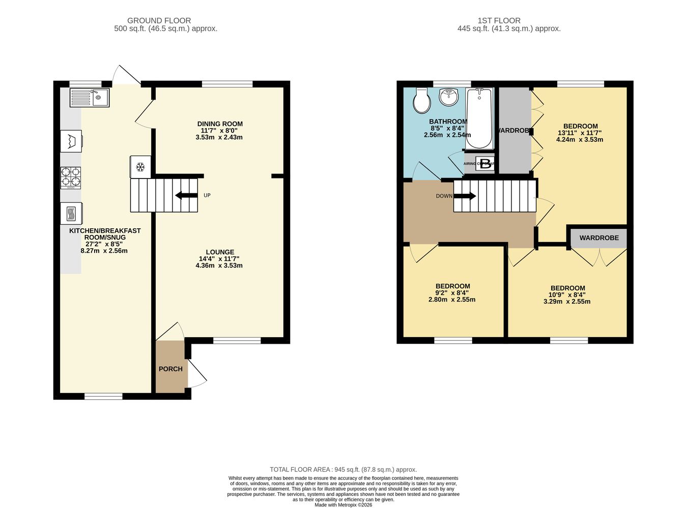 51, Harding Close, Llantwit Major floorplan