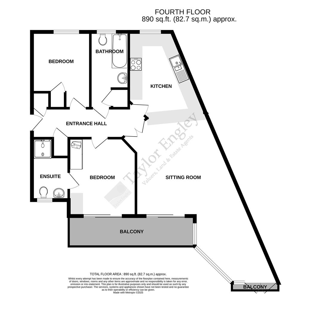 Flat 29, 12, San Diego Way, Eastbourne floorplan
