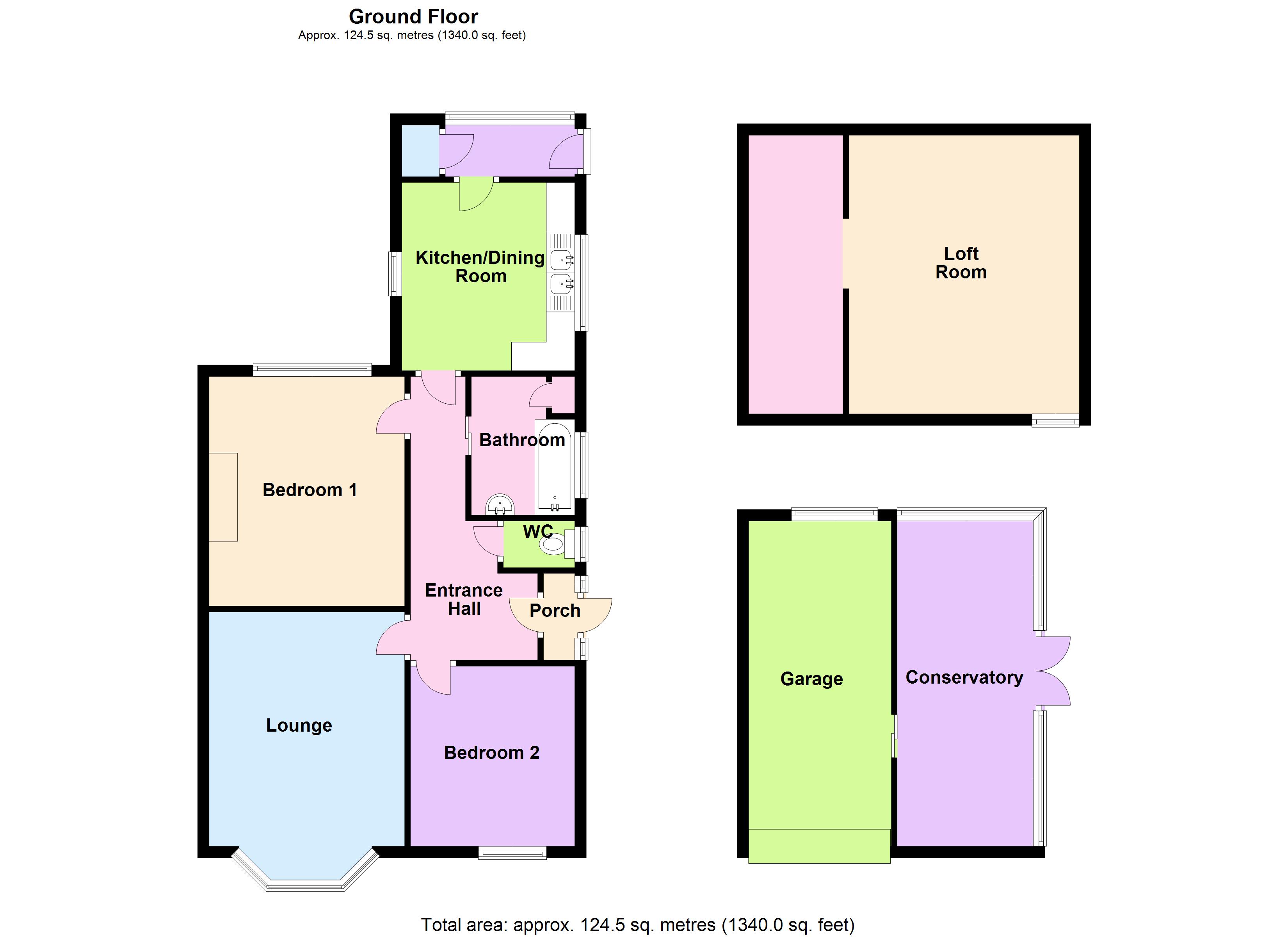 Harvey Road, Wellingborough NN8, 2 bedroom semidetached bungalow for