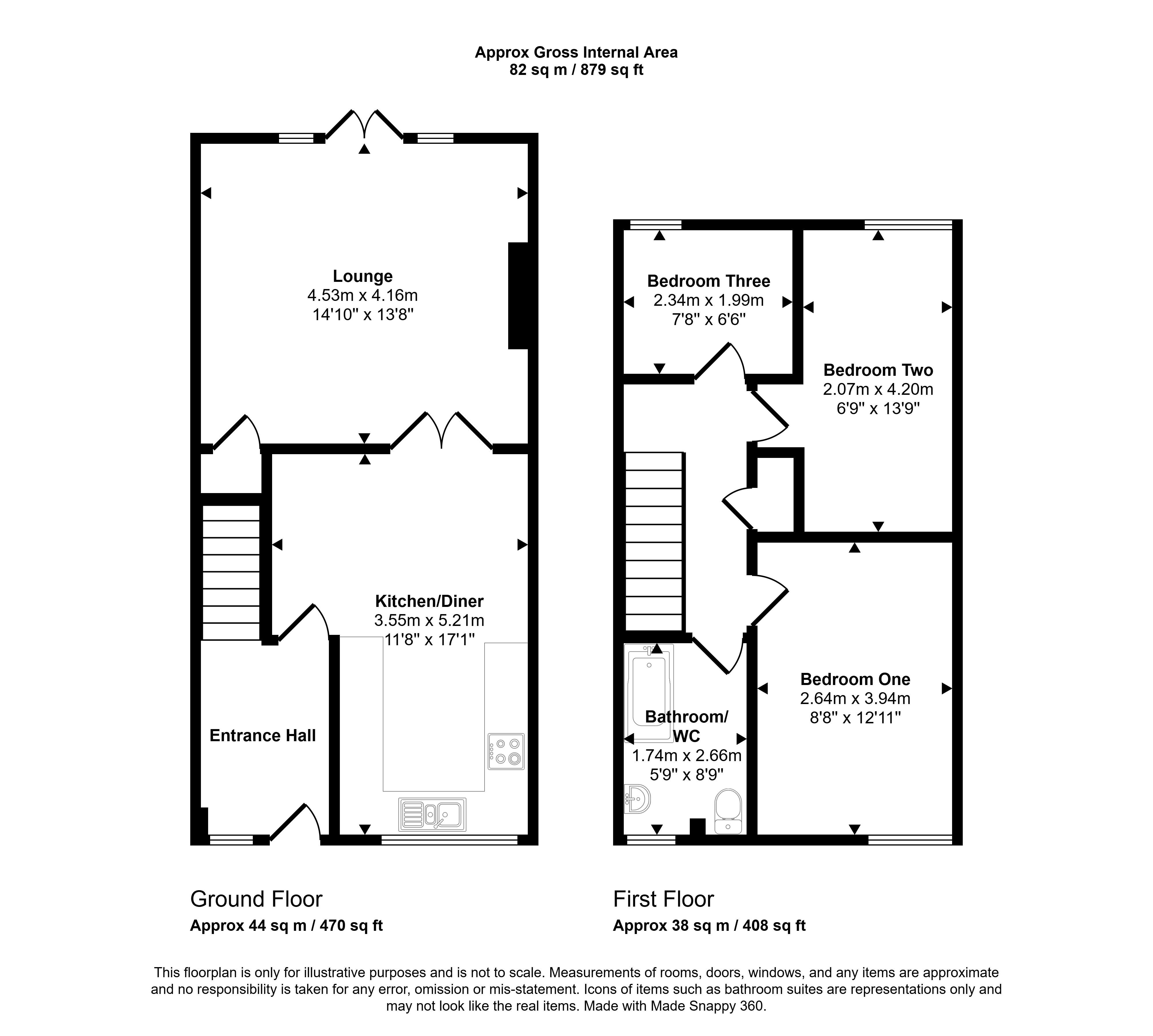34, Orpington Avenue, Newcastle upon Tyne floorplan
