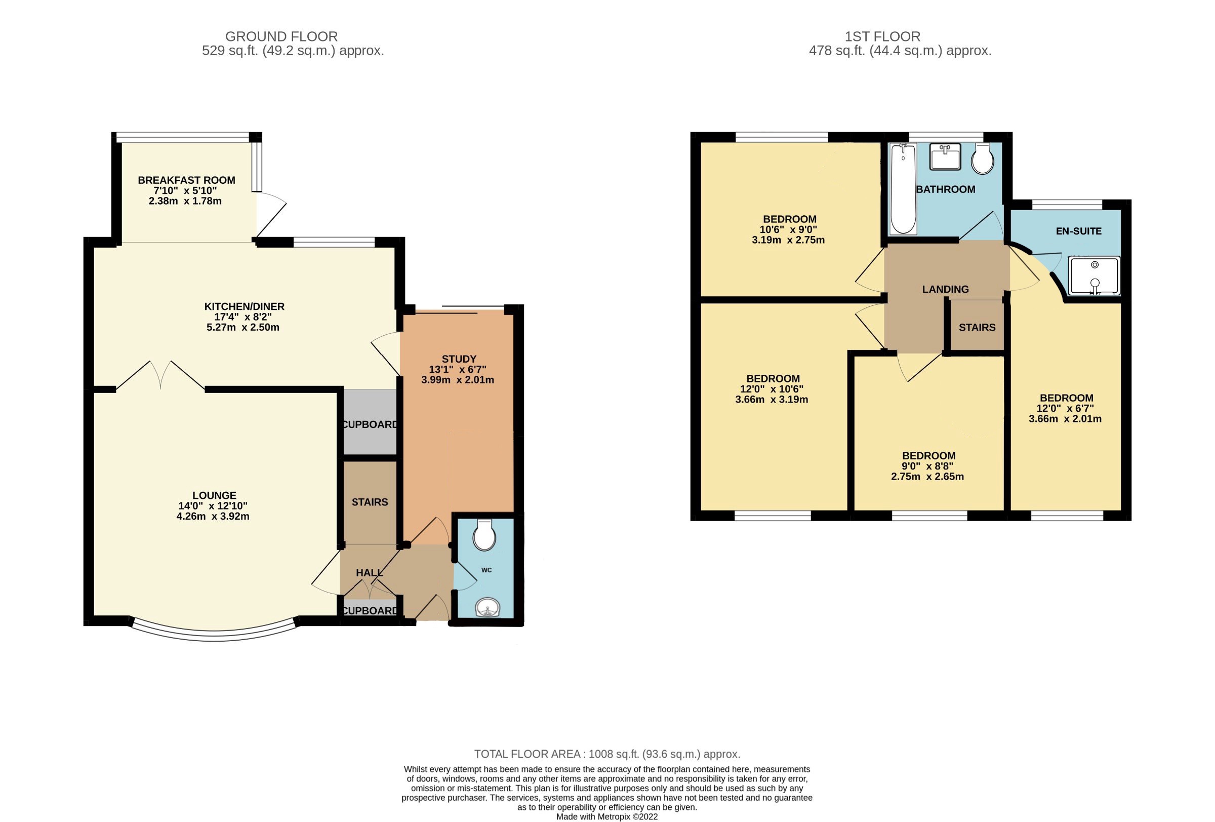 4 Orchard Rise, Newnham floorplan