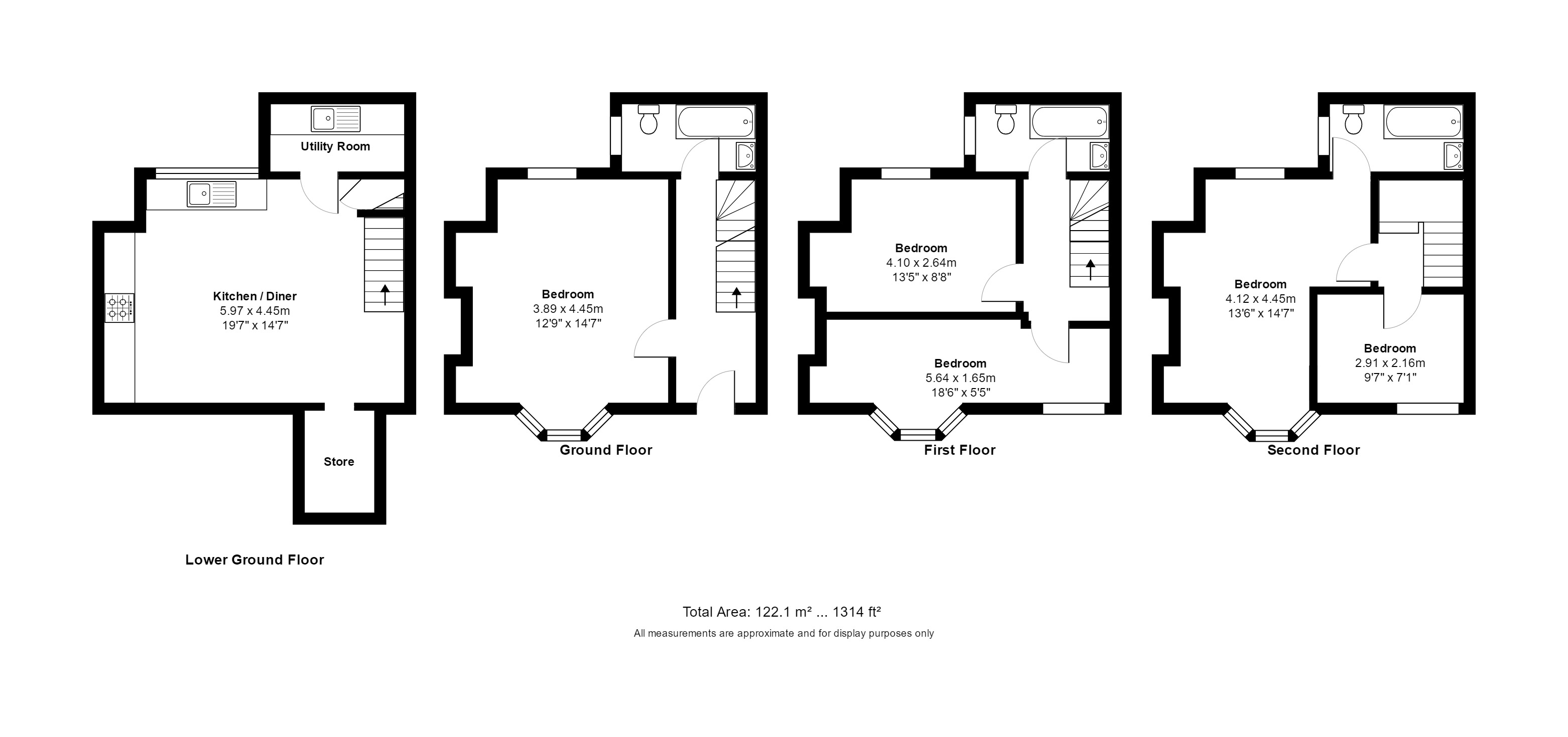 5 Bedrooms Terraced house to rent in Bedford Street, Brighton BN2