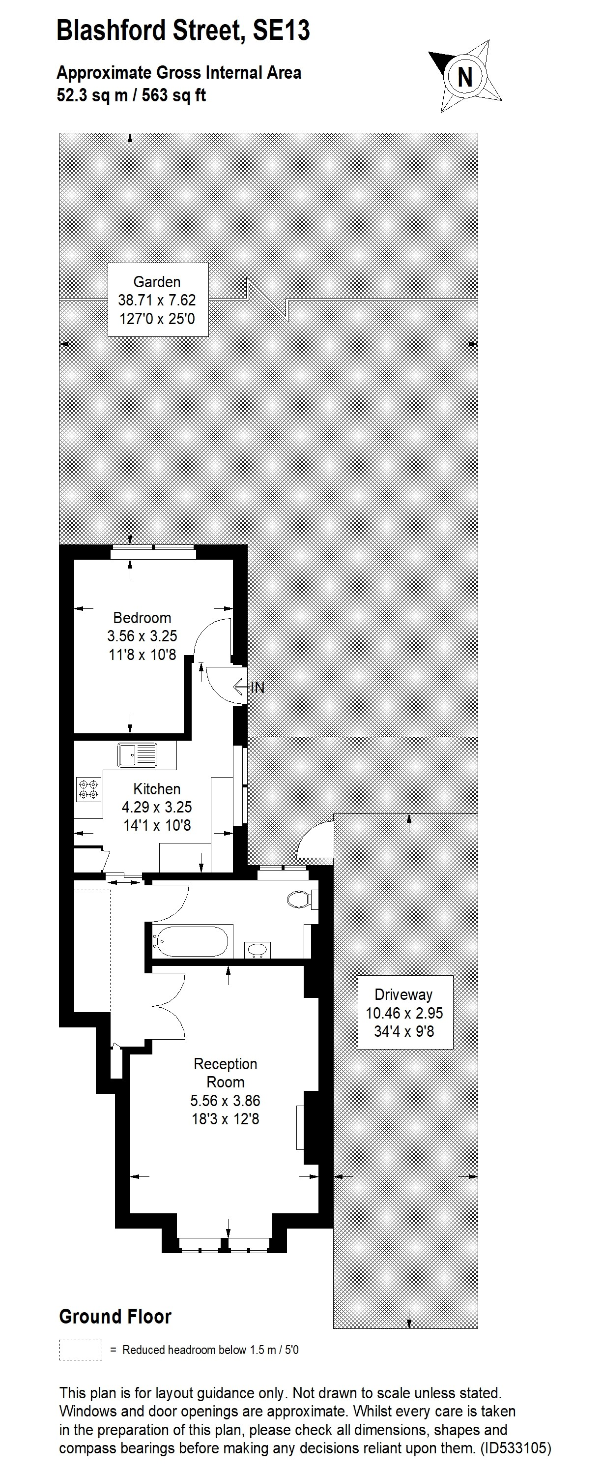 1 Bedrooms Flat for sale in Blashford Street, London SE13
