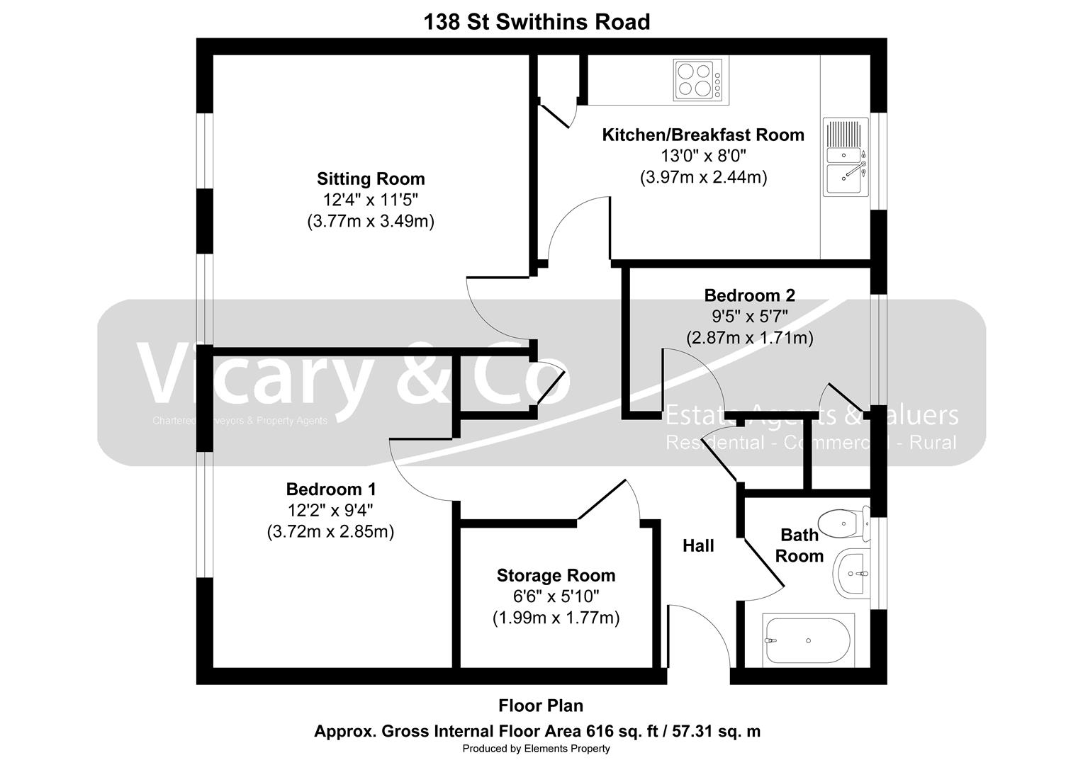 138, St. Swithins Road, Bridport floorplan