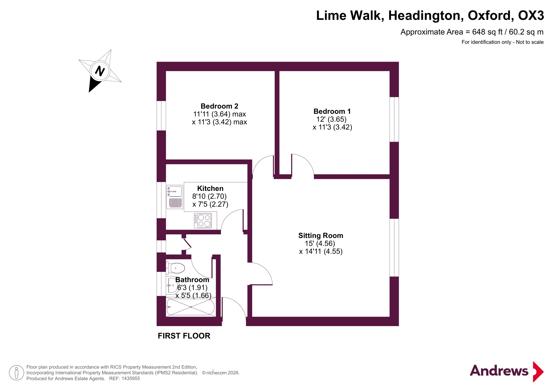 79, Lime Walk, Oxford floorplan