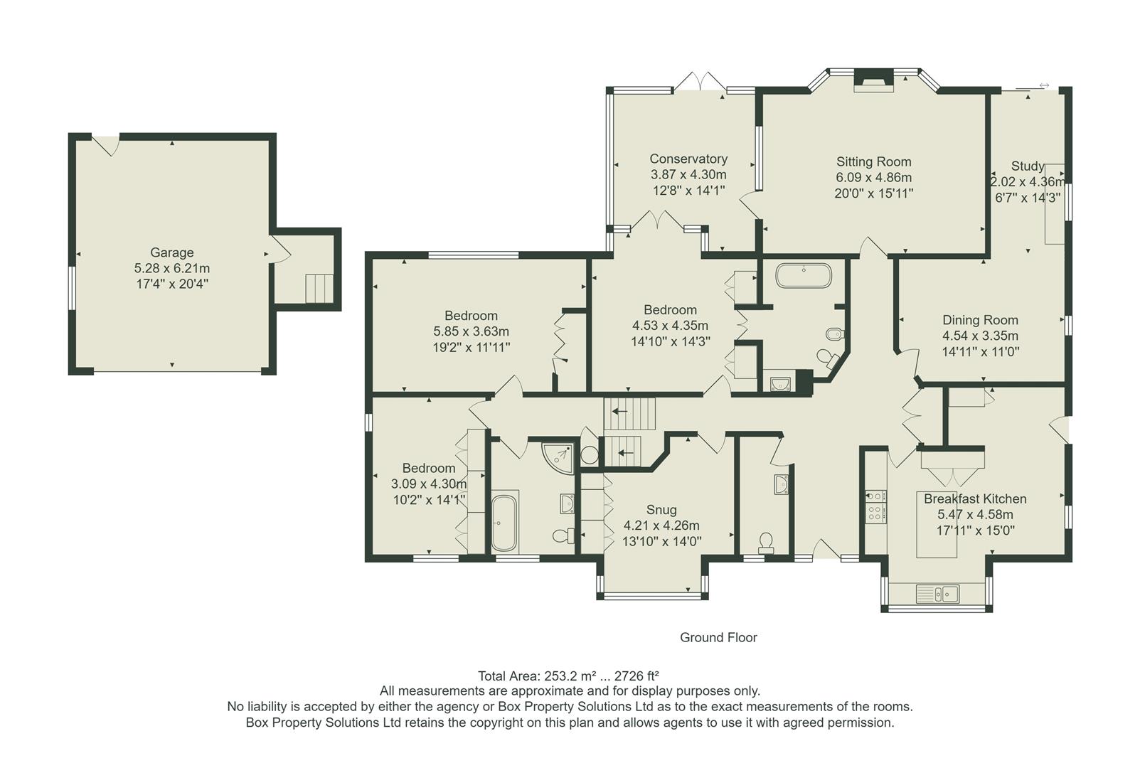 The Hollies, 3, Norwood Park, Ilkley floorplan