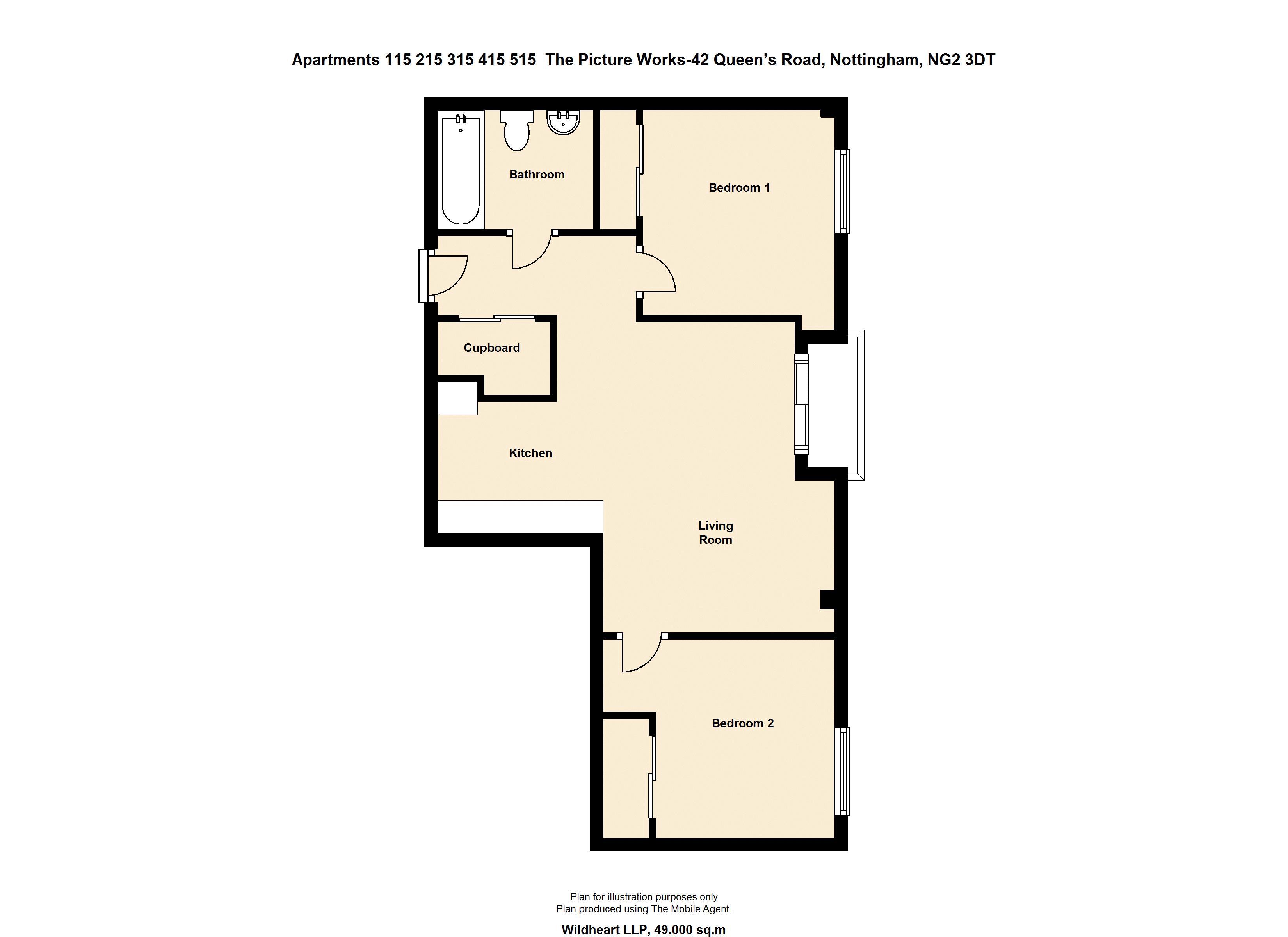 0 Bedrooms Studio to rent in Queens Road, Nottingham NG2