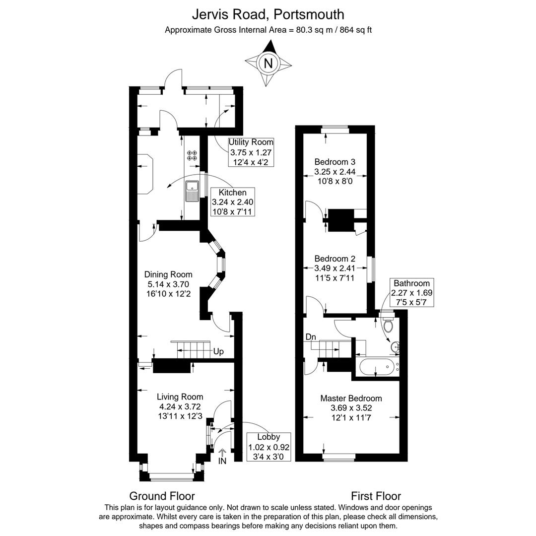 100, Jervis Road, Portsmouth floorplan