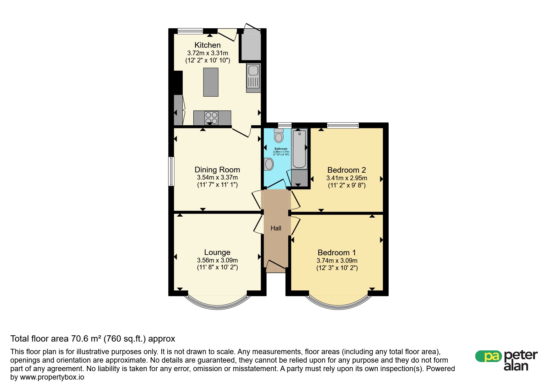 98, Old Road, Neath floorplan