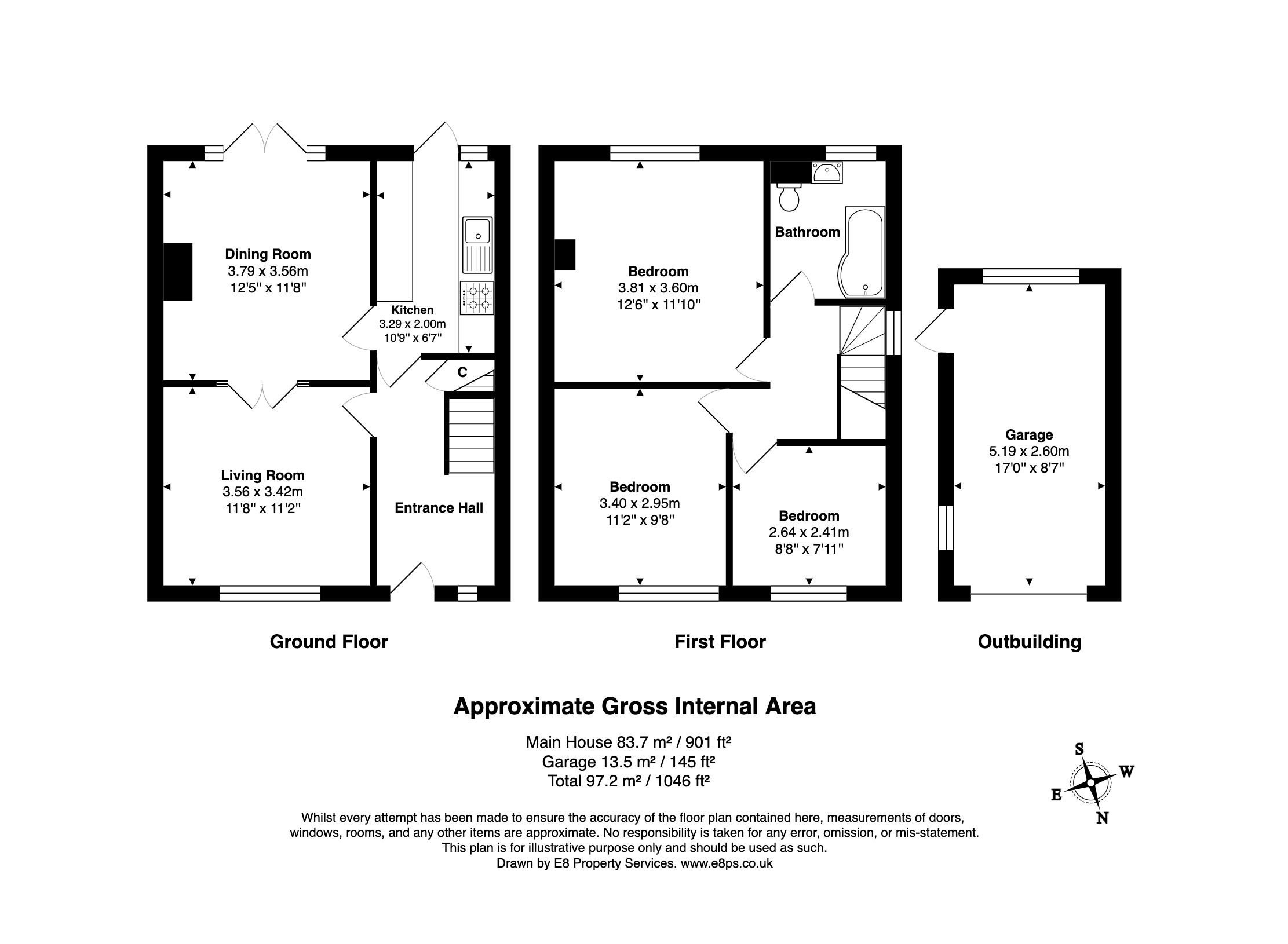 54, Lock Crescent, Oxford floorplan
