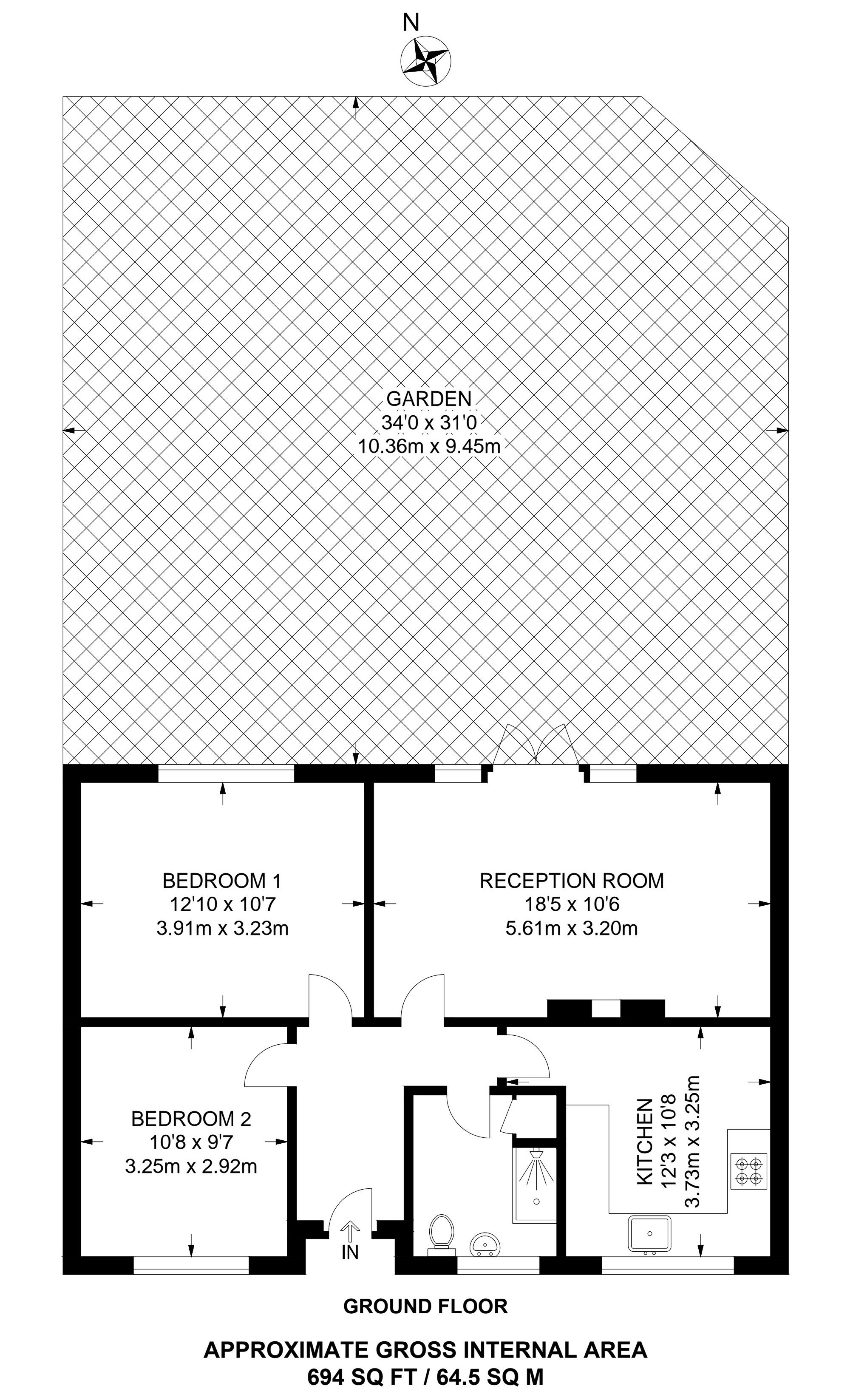 34 Westbury Road, Beckenham floorplan