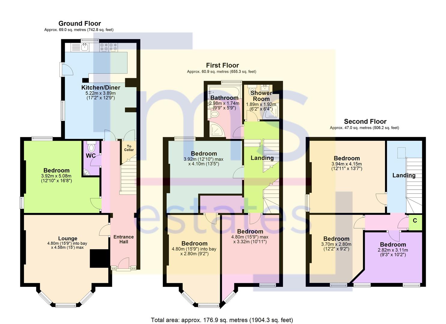 Albert Grove, Nottingham floorplan
