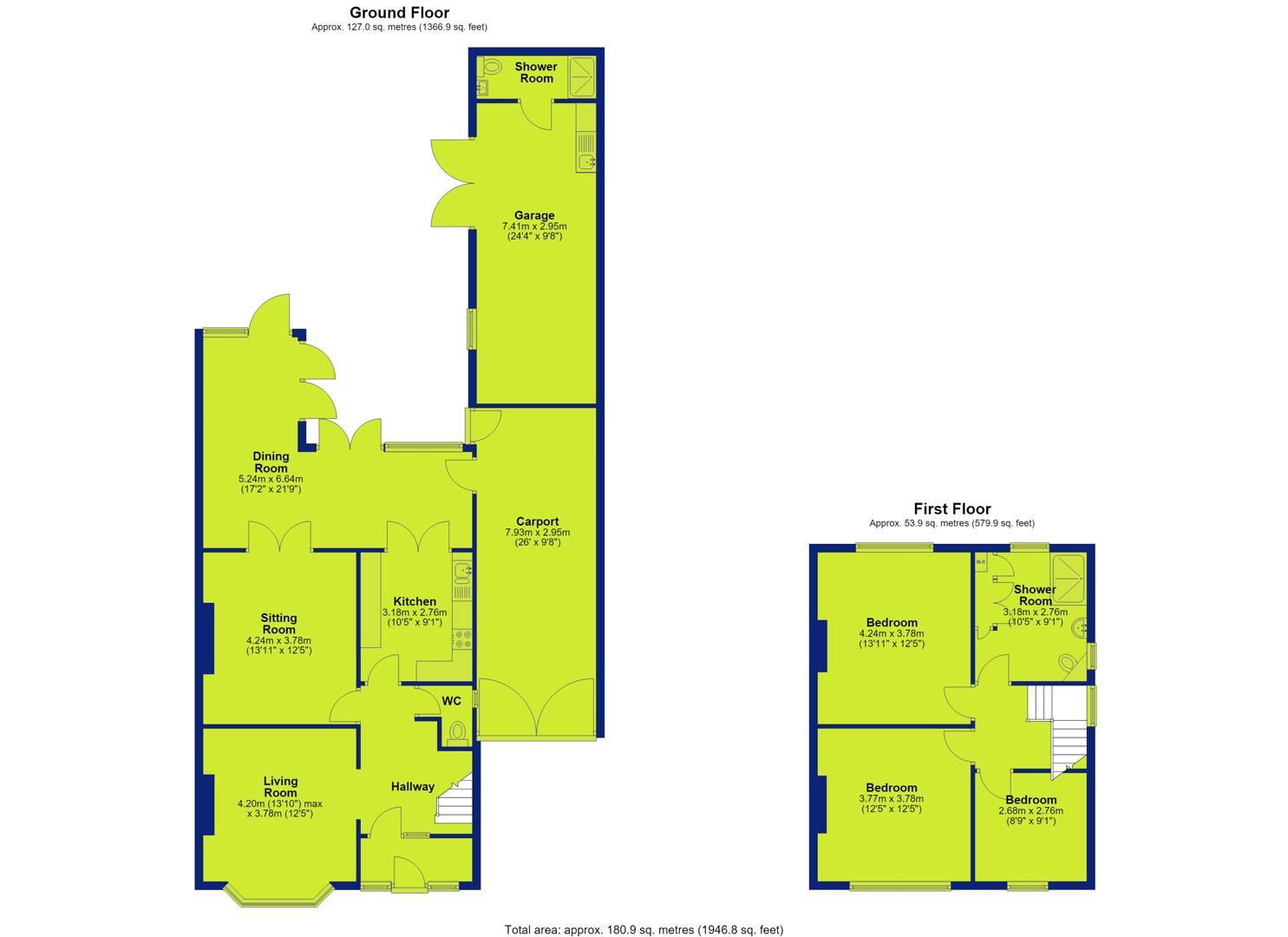 61, Clumber Road, Nottingham floorplan