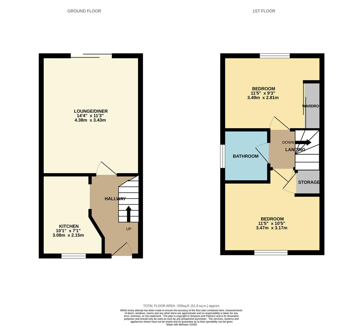 6, Reims Court, Northampton floorplan
